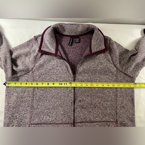 Jason Maxwell Full Zip Fleece Jacket with Pockets Purple Size 1X - Picture 10 of 16